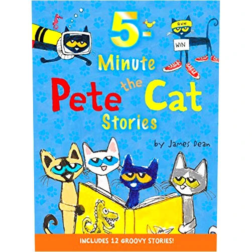 James Dean,Kimberly Dean Pete the Cat: 5-Minute Pete the Cat Stories: A Groovy Collection of Quick Pete the Cat Adventures for Storytime and Read-Aloud Fun