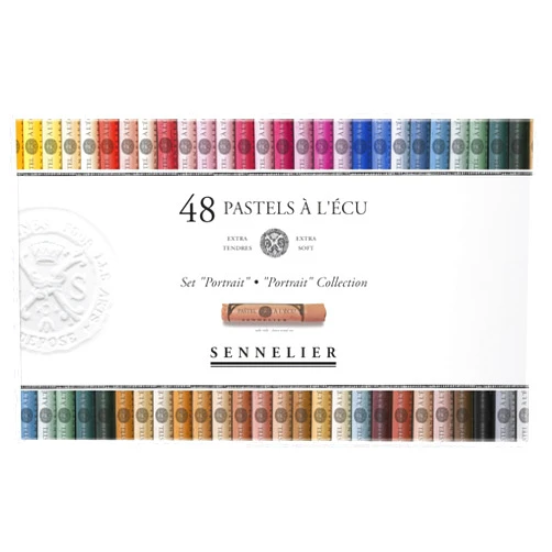 Sennelier Extra-Soft Pastel Set, Assorted Portrait Colors, 48 Pieces