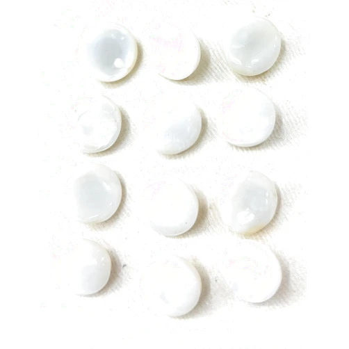 katz 12 Mother of Pearl Buttons 3/8''- 11mm