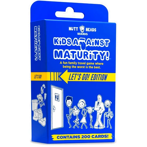 Kids Against Maturity: Card Game for Kids and Family, Super Fun Hilarious for Family Party Game Night, Combo Pack (Let's Go Edition)