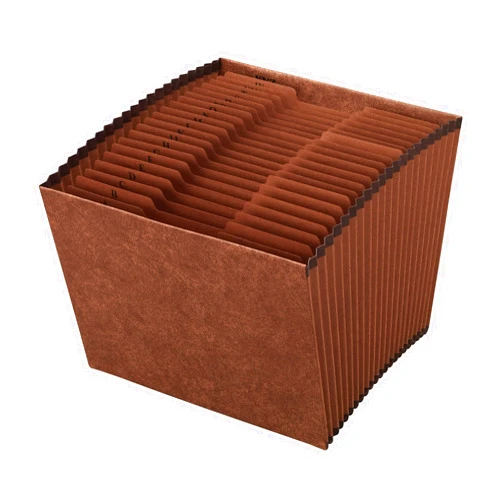 Pendaflex Expanding Alphabetic File, 21 Pockets, Letter Size, Redrope, 1 Each (PFXR-17A-OX)