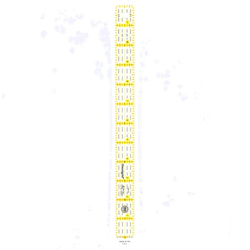 Omnigrid 1 x 12-Inch Ruler, Clear Quilting and Sewing Ruler
