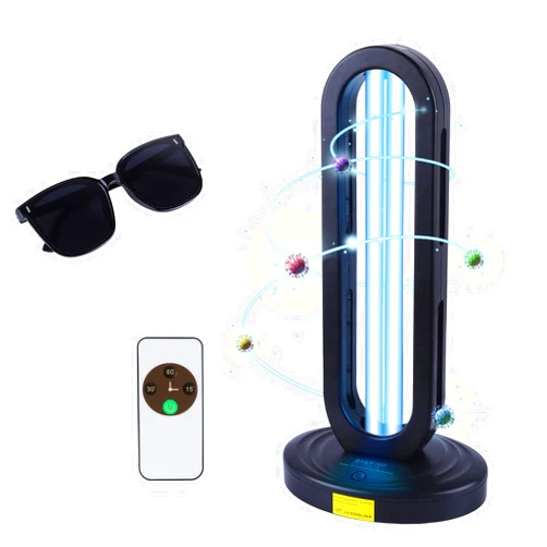 Dailytop UV Light Sanitizer with Ozone,Ultraviolet Light Sanitizer for Room,UVC Lamp with Remote Control,Home Disinfection Device for Dust Mites,15/30/60 Minutes Timer