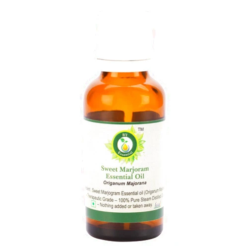 R V Essential Pure Sweet Marjoram Essential Oil 30ml (1.01oz)- Origanum Majorana (100% Pure and Natural Steam Distilled)