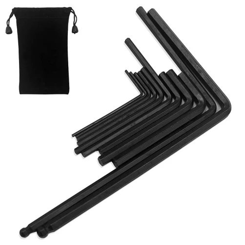 DaKuan 11 Piece Guitar Wrench Set, 4 and 5mm Martin Guitar Wrench with Storage Bags for Adjusting Electric Guitar, Electric Bass, Guitar Neck Adjustment and Other Parts, Multi Size