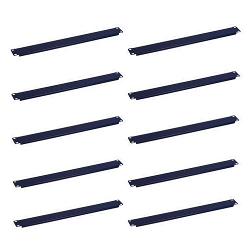 RackPath 1U Blank Rack Mount Panel Spacer (10 Pack) for 19in Server Rack Enclosure or Network Cabinet