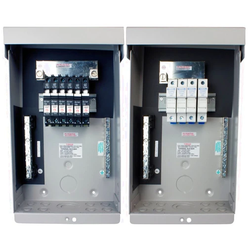 MidNite Solar MNPV6 Photovoltaic Combiner Enclosure Only; Includes 15 Position PV Negative Bus Bar, 14 Position Ground Bus Bar, 120 Amp Plus Bus Bar for Breakers and 80 Amp Bus Bar for Fuses