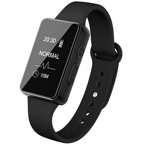 WLU Motion Sickness Bands, Anti-Nausea Wristband Relieve Morning Motion Travel Car Sickness Sea Bands Pregnant Women Airplane Travel Essentials Rechargeable No Gel Drug Free Without Side Effects Black