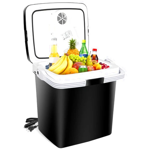 ZENY Mini Fridge Electric Cooler and Warmer for Car- 12V DC Car Refrigerator with Automatic Locking Handle, 28 Quart Portable Car Fridge for Travel and Camping