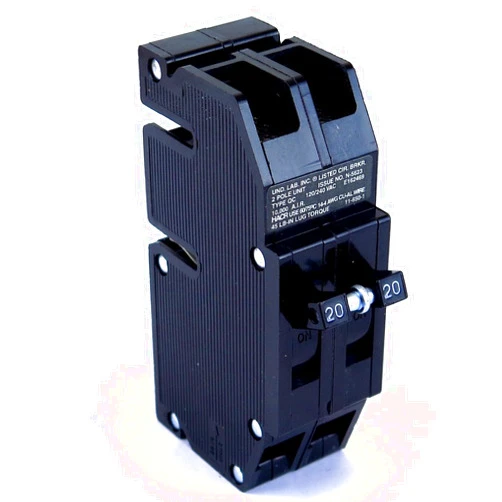 Thomas & Betts QC-20 Thomas & Betts Circuit Breaker 2 Pole 20 Amp 240V Fits Zinsco/Sylvania