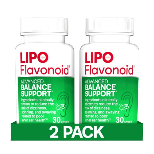 Lipo-Flavonoid Balance Support, Helps Reduce The Risk of Vertigo Like Symptoms, Dizziness, Spinning and Swaying Related to Poor Inner Ear Health (30ct, 2 Pack)