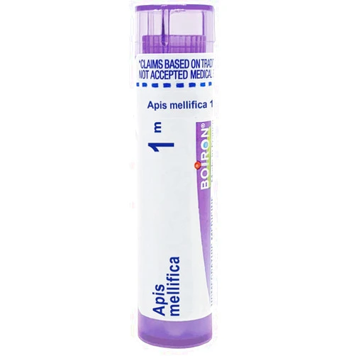 Boiron Apis Mellifica 1M for Swelling from Insect Stings or Allergies - 80 Pellets