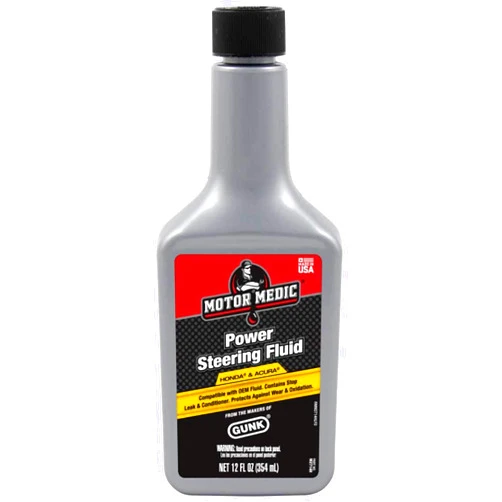 Gunk Niteo Products Motor Medic M2714H/6-6PK Power Steering Fluid with Stop Leak & Conditioner for Honda and Acura - 12 oz., (Case of 6)