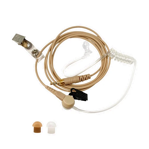 Comm Gear Supply IFB Earpiece 3.5mm Kit Anchor/Broadcaster in Ear Monitor Only On Camera On Stage Professional EarSet Compatible w/iPhone, Andriod, Telex, Clear-Com, Comrex, Lecstronics