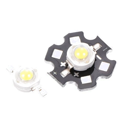 MECCANIXITY 280-350mA 1W LED Chip Bulb COB Light Beads Pure White 10Pcs with 20Pcs 3W LED Chip Beads