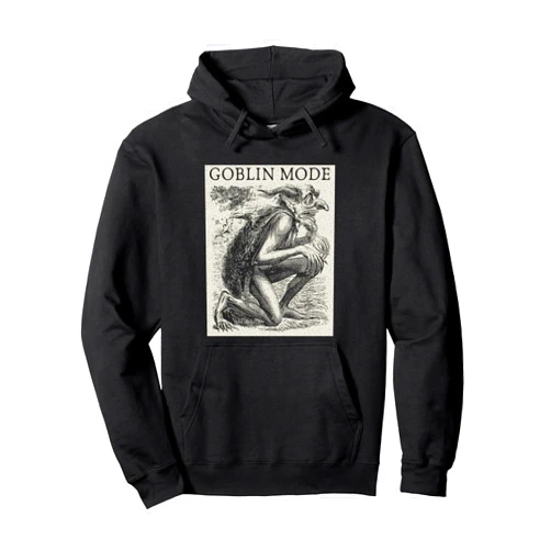 Goblin Mode On Merch Goblin Mode Goblincore Vintage Aesthetic Funny Off Day Trend Pullover Hoodie