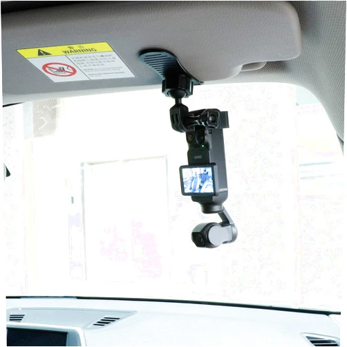 PellKing Car Visor Camera Mount for DJI Osmo Pocket 3-360° Adjustable Dashboard Vlog Kit, Perfect for Driving POV Videos, Travel Vlogging & Road Recording