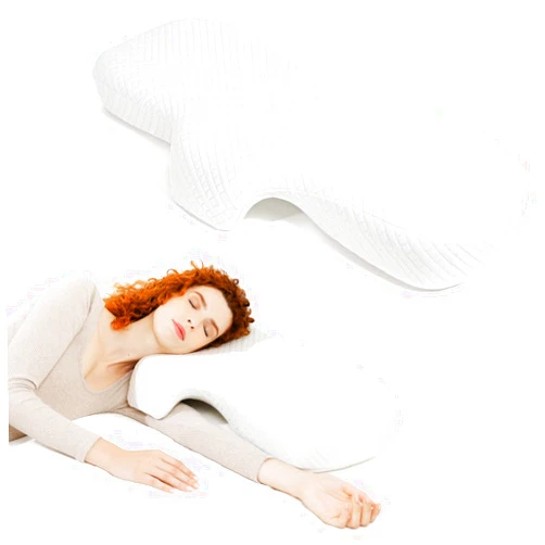 Doctor Trigger DreamArch: Doctor-Developed, Cuddle Pillow for Individual or Couple Side Sleepers. Ergonomic Pillow with Arm Hole. Pressure Relief Side Sleeping Pillow for Neck and Shoulder Pain