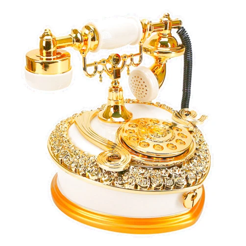 BuleVina Big Vintage Telephone Jewelry Box 7x8