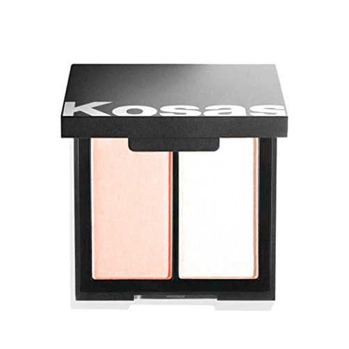 Kosas Color & Light Palette - Powder | Cushiony Blush & Highlighter Cheek Duo, (Papaya 1972)