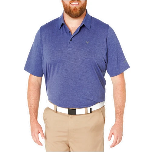 Callaway Men's Swing Tech Ventilated Short Sleeve Golf Polo Shirt, Moisture-Wicking, Textured Ventilated Fabric