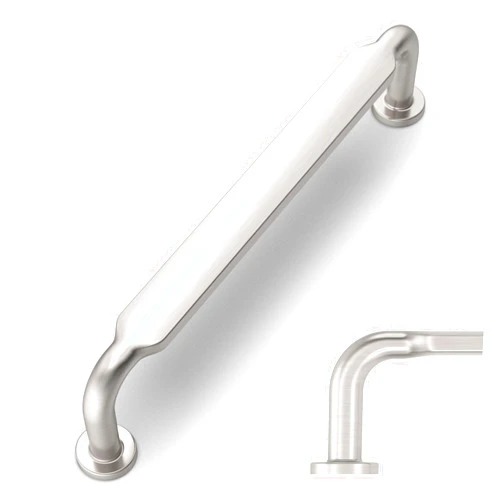 Amerdeco 10 Pack Brushed Satin Nickel Cabinet Pulls 3-3/4 Inch(96mm) Hole Centers Kitchen Cabinet Handles Solid Zinc Alloy Cabinet Hardware Drawer Pulls ZH0051