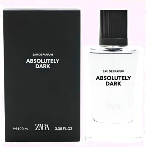 Zara Absolutely Dark Cologne for Men EDP Eau De Parfum A Sophisticated and Captivating Fragrance 100 ML (3.4 FL. OZ)