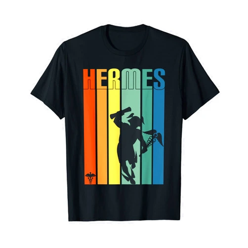 The Greek Key Merch Hermes Greece God Vintage Retro - Medusa Greek T-Shirt