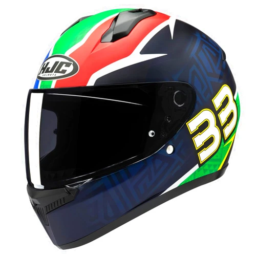 HJC C10 BB33 Full Face Motorcycle Helmet with HJ-34P Pinlock Shield, DOT Approved (MC21SF, X-Large)