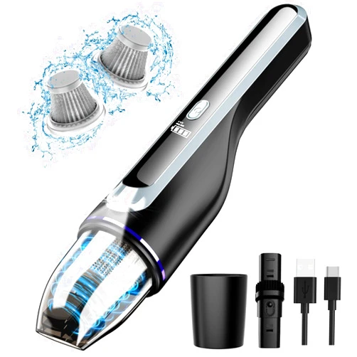 DRECELL Handheld Vacuum Cordless, Car Vacuum with Brushless Motor 14KPA Suction, 1.2lbs Ultra-Lightweight, LED Light, Portable Rechargeable Mini Vacuum for Car Home Cleaning