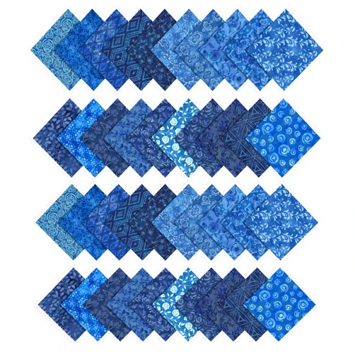 Soimoi Batik Print Precut 10-inch Cotton Fabric Quilting Squares Charm Pack DIY Patchwork Sewing Craft