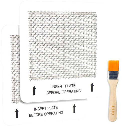 WELLTINO Ceramic Ozone Plates 2 Pack, Perfect 4.5-inch x 4.5-inch Replacement Ozone Plate, Washable Ozone Plate Comes with a Brush.