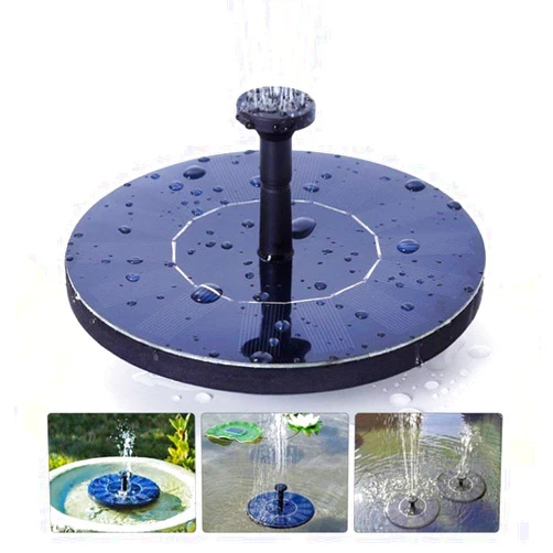 LAWOHO Solar Fountain for Bird Bath, Solar Powered Fountain Pump 1.5W Solar Water Fountain Floating Birdbath Water Pumps for Garden, Patio, Pond and Pool