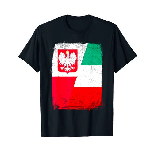 Poltalian Polish Italian Flag Gifts Polish Italian Flag Poland Italy Half Polish Half Italian T-Shirt