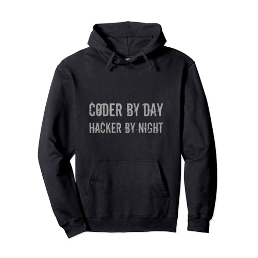TC Hackers Gifts Coder By Day Hacker By Night Gifts For Programmer Dotted #2 Pullover Hoodie