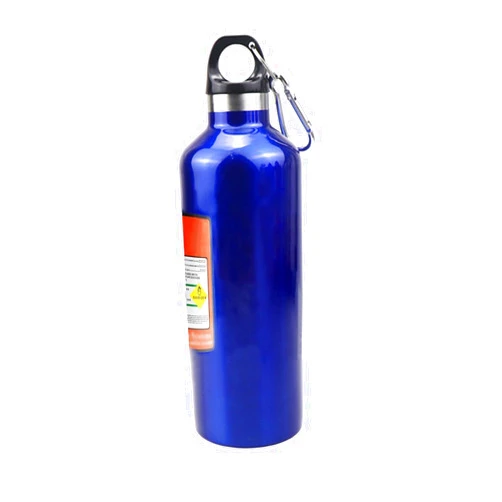 OsAtNb Thermoses Water Bottle Stainless Thermos 17oz Nitrogen Bottle Type Thermal Cold Insulation Reusable Sports Water Bottles Leak Proof Carabiner Included Easy to Carry Work Sports Outdoors Hiking(Blue)