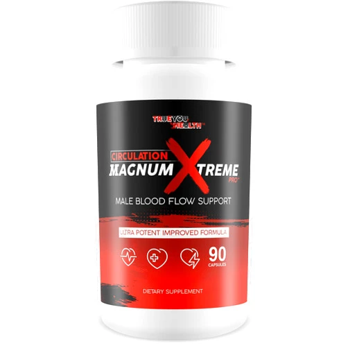 True You Health Circulation Magnum Xtreme Pro - Improved Formula - Our Best Advanced Blood Flow Circulation Supplements for Men - Our Best Blood Flow Max Magnum Extreme Pill - Healthy Blood Flow Support Supplement