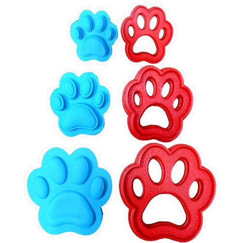 Mighty Gadget 3 Pack of Adorable Dog Paw Shapes Cookie Cutter Set in 1.75”, 2.75