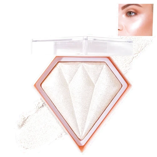 IONSGAKO White Highlighter Makeup Palette Face Highlighter Powder Iluminadores De Maquillaje Narutal Shimmer Glitter Highlighter Contour Powder Makeup Palette-01 Pearl White