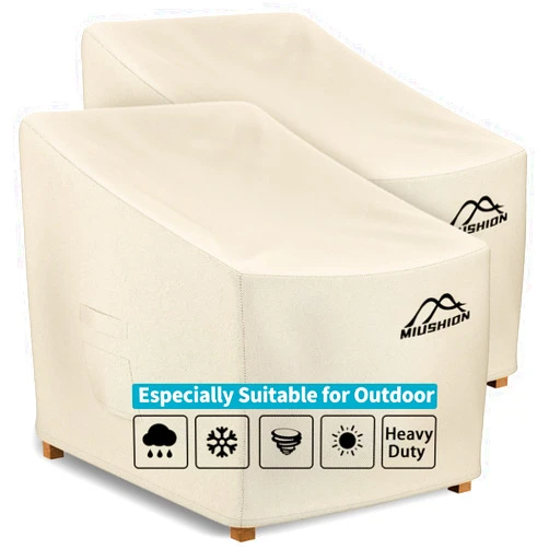 Miushion 2 Pack Patio Chair Covers, 40