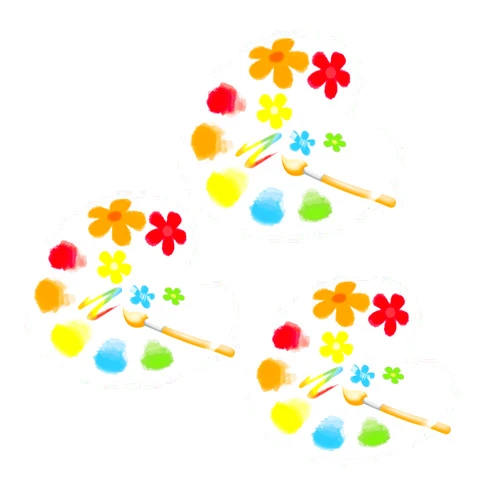 CYMYLAR Paint Palette Balloon 3 PCS 26 Inch Art Party Balloons for Paint Party Decorations Art Painting Themed Party Supplies