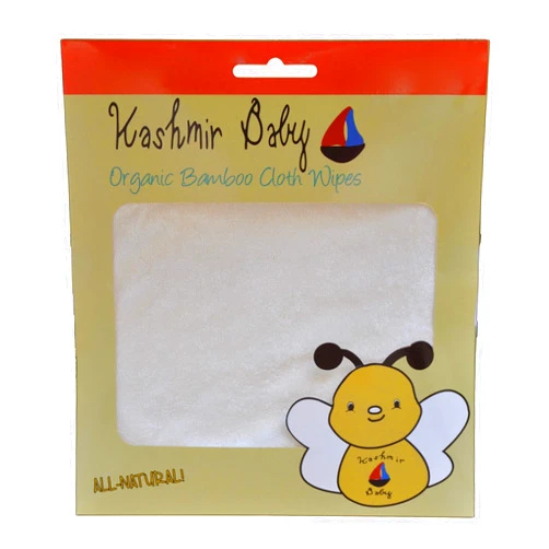 Kashmir Baby (40 Pack) Bamboo Cloth Diaper Wipes. Reusable. Washable.