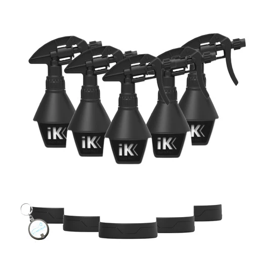 Lumintrail IK Sprayers Multi Trigger 1 (Multi TR 1) Sprayer 5 Pack Bundle with Keychain - Spray Detailer for Vehicle Detailing, Cleaning, and Maintenance