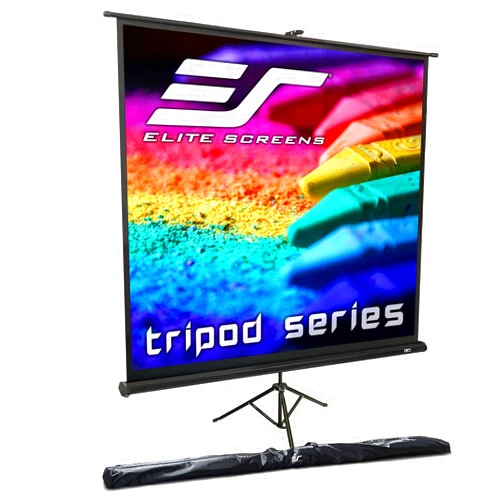 Elite Screens Tripod Series, 119-INCH 1:1, 16:9, 4:3, Adjustable Multi Aspect Ratio Portable Indoor Outdoor Projector Screen, 8K/4K Ultra HD 3D Ready, US Based Company 2-YEAR WARRANTY, T119UWS1, Black