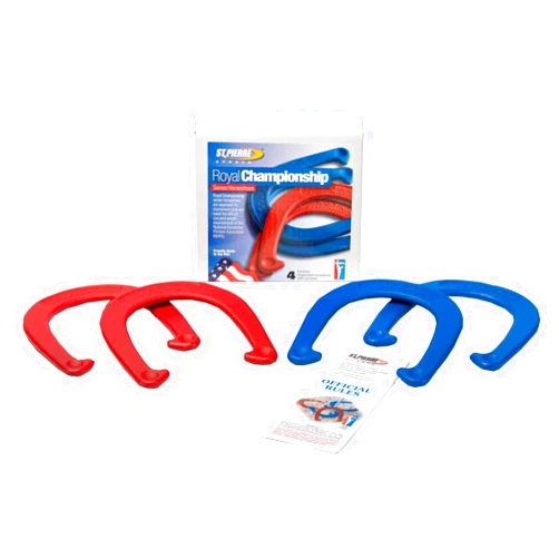 St. Pierre St Pierre Sports Royal Horseshoe Set, Red/Blue