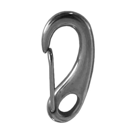 Tri Surge 25 Piece Carabiner Clip 2 Inch Marine Grade 316 Stainless Steel Spring Snap Hook Clip Egg Type Clip Hook for Keychain, Dog Leashes, Flag Pole, Hiking, Boating