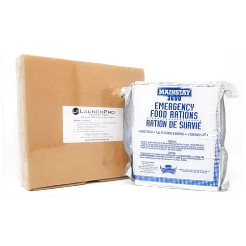 LP LaunchPro LaunchPro Emergency Food Rations 3600 Calorie Food Bars. OnePack (Single Pack)