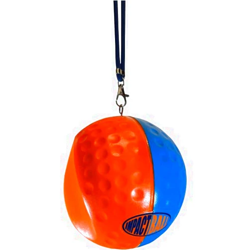 Impact Ball Pro Model - The Legitimate Patented Golf Swing Training Aid to Fix Hooks, Slices, Chicken Wings, and More - Designed for Superior Control, Comfort, and Durability - Lanyard for All Heights
