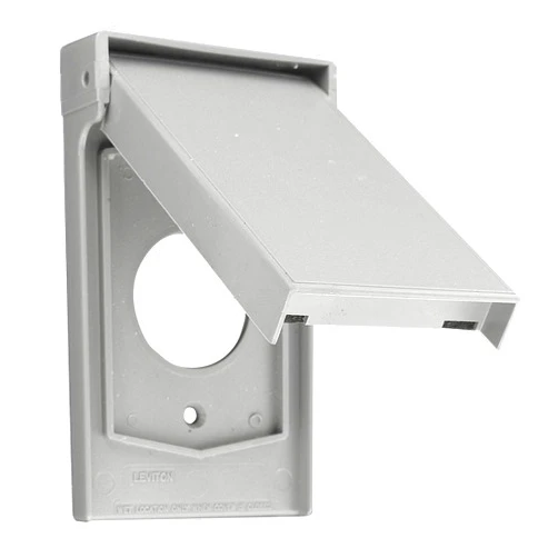 Leviton Weatherproof Cover, 1-Gang for Single Receptacle, 1.60