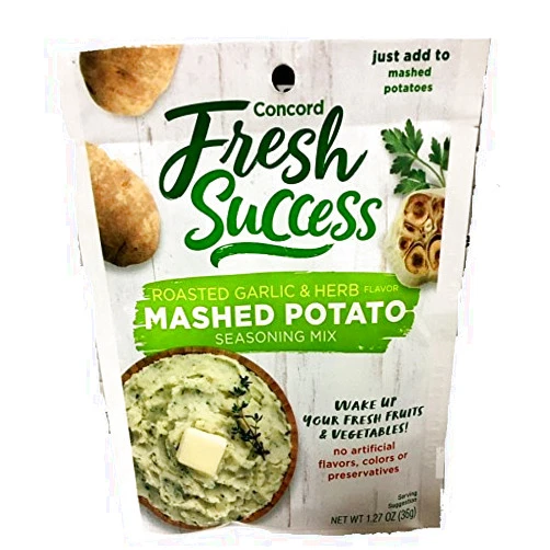Concord Foods Concord Mashed Potato Seasoning Mix, 1.27-Ounce Pouches (Pack of 18)